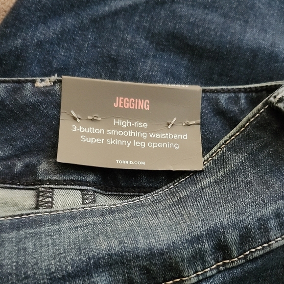 Torrid Blue Jeggings Classic Style - Picture 2 of 4